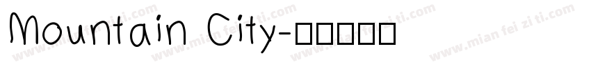 Mountain City字体转换